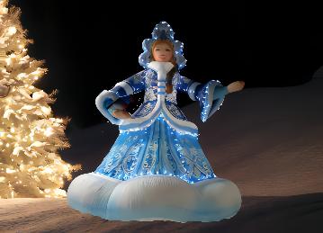 картинка Снегурочка надувная от компании Рент-Бери