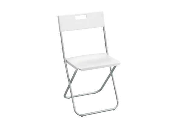 картинка Складной стул Гунде белый от магазина Одежда+