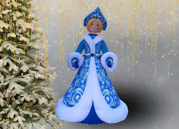 картинка Снегурочка надувная от компании Рент-Бери