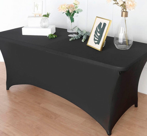 картинка Стрейч-скатерть для прямоугольного стола черная от магазина Одежда+