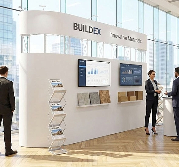 Поп Ап стенд с Фризом прямая конструкция рис 1