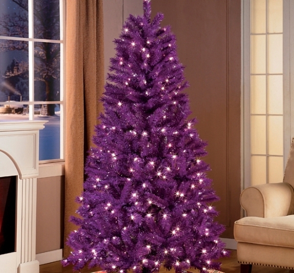 картинка Ёлка искусственная фиолетовая 240 см от компании Рент-Бери