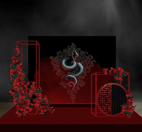 Фотозона "Год змеи 2025" рис 1