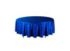 Скатерть круглая 3м синяя «Жаккард»