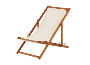 Бежевый шезлонг