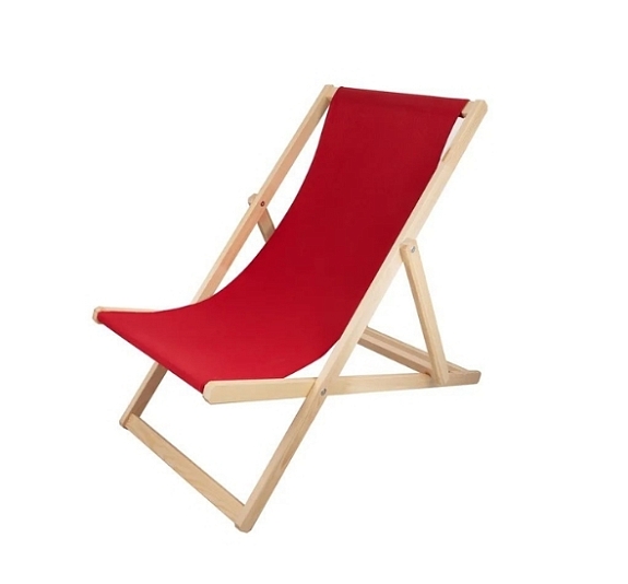 Красный шезлонг рис 1