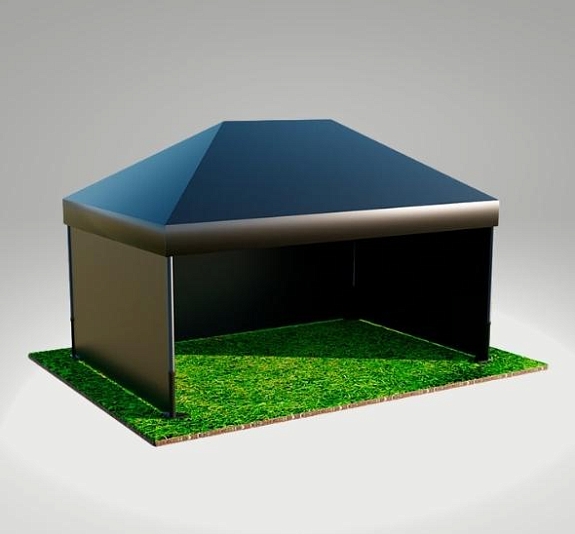 картинка Тент быстровозводимый Черный 3х4,5 от компании Рент-Бери