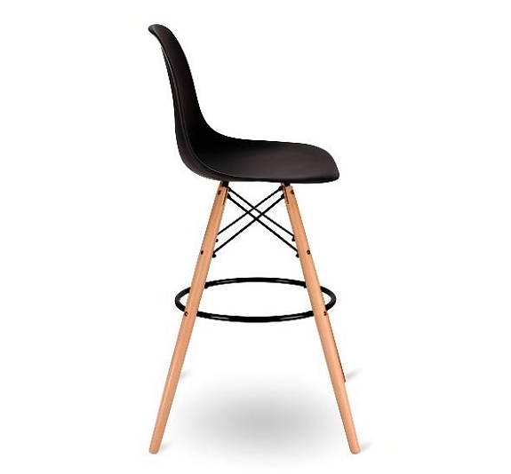 Стул барный Eames черный рис 7