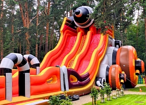 Полет на зиплайне "Мюнхгаузен"