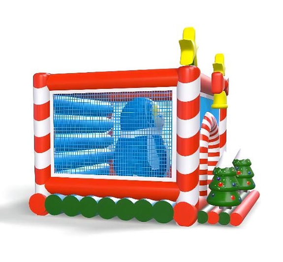 картинка Батут "Домик Снегурочки" от компании Рент-Бери