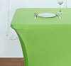 Стрейч скатерть для прямоугольного стола зеленая рис 1