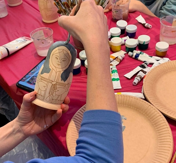 Мастер-класс «Расписные матрешки» рис 3