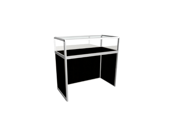 Витрина-прилавок чёрная