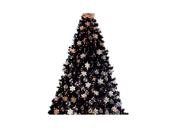 картинка Ёлка искусственная 250 см наряженная бело-серебряная от компании Рент-Бери