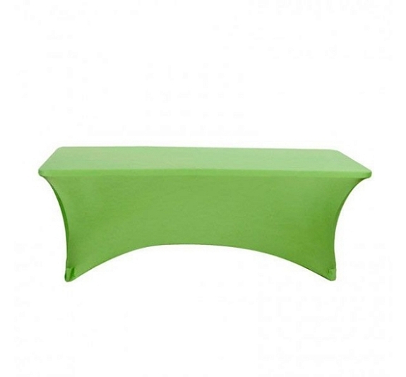 Стрейч скатерть для прямоугольного стола зеленая рис 3