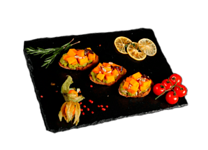 Брускетта с тыквой