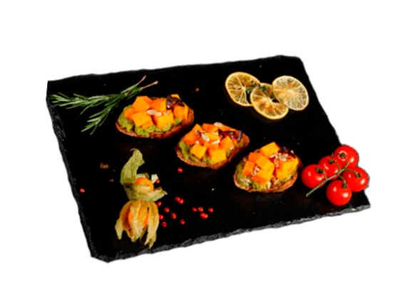 Брускетта с тыквой