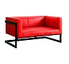 Диван Andrian Black & Red рис 1
