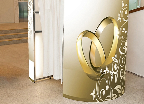 Фотобудка овальная на свадьбу