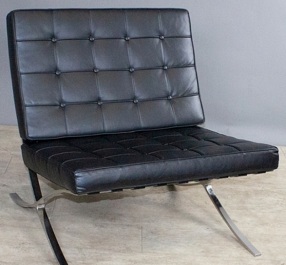 Кресло Barcelona Черное рис 2