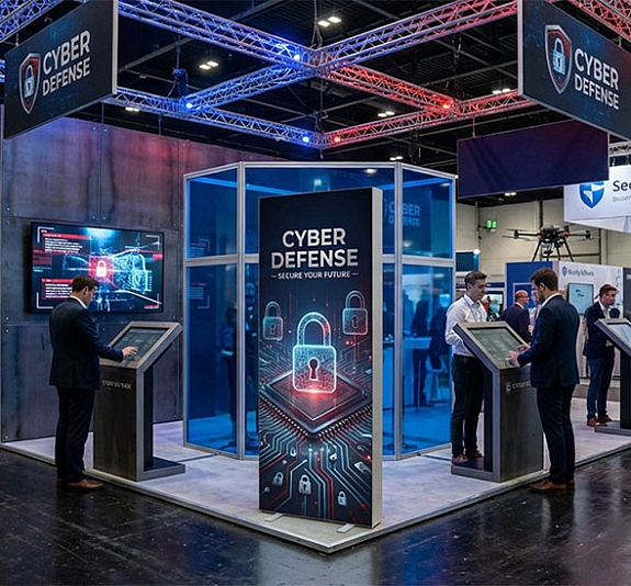 Автоматический тканевый стенд Light Up с односторонней печатью рис 3