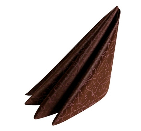 Салфетка коричневая «Жаккард» 45х45 рис 3