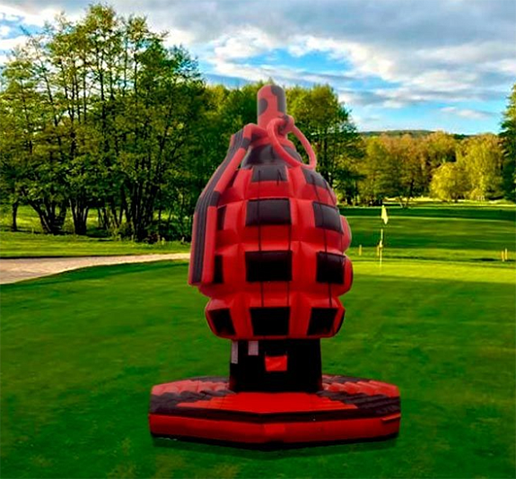 Надувные качели «Лимонка» рис 1