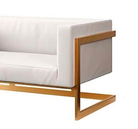 Диван Andrian White & Gold рис 2