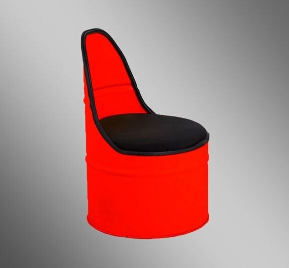 Кресло-бочка Красное рис 4