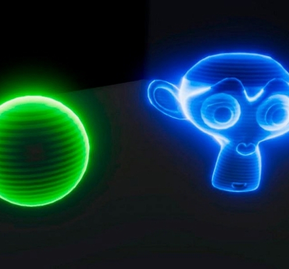 картинка Голографический вентилятор на треноге 0,1х2 от компании Рент-Бери