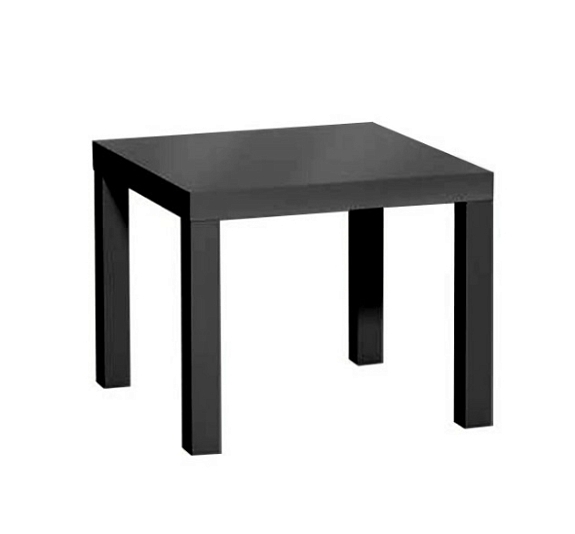 Стол журнальный Лакк 55х55 черный рис 3