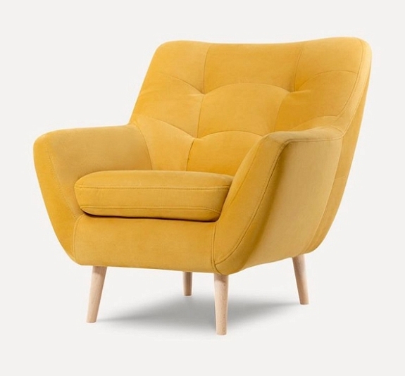 Кресло Scandi желтое рис 3