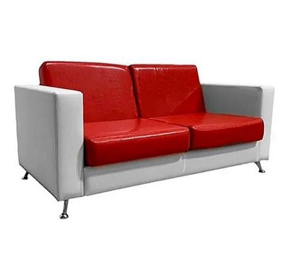 Диван Cube двухместный красный рис 3