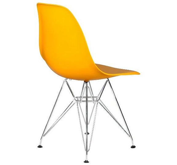 Стул Eames металл желтый рис 5