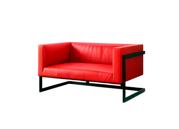 Диван Andrian Black & Red