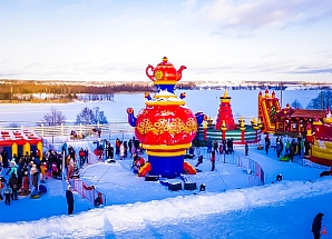 Качели "Самовар ярмарочный"