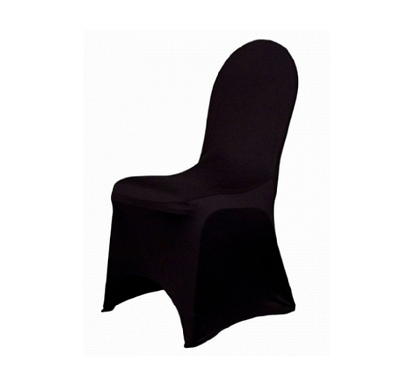 картинка Чехол для стула чёрный (стрейч) от компании Рент-Бери