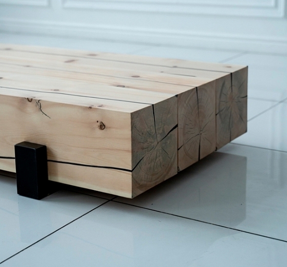 Журнальный стол из бруса рис 2