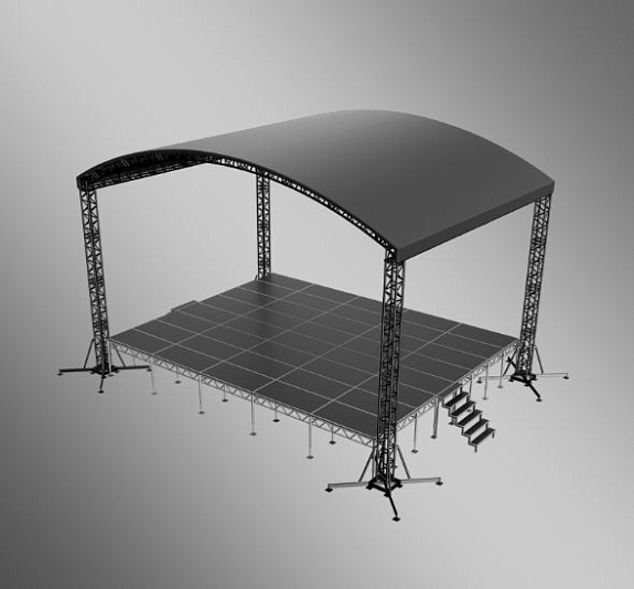 картинка Сцена арочная 8x10 Черная от компании Рент-Бери