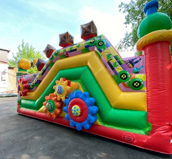 Батут с горкой "Химики" рис 3