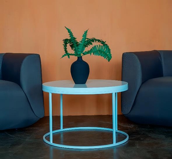 картинка Журнальный стол Round White от компании Рент-Бери