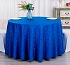 Скатерть круглая 3м синяя «Жаккард» рис 3