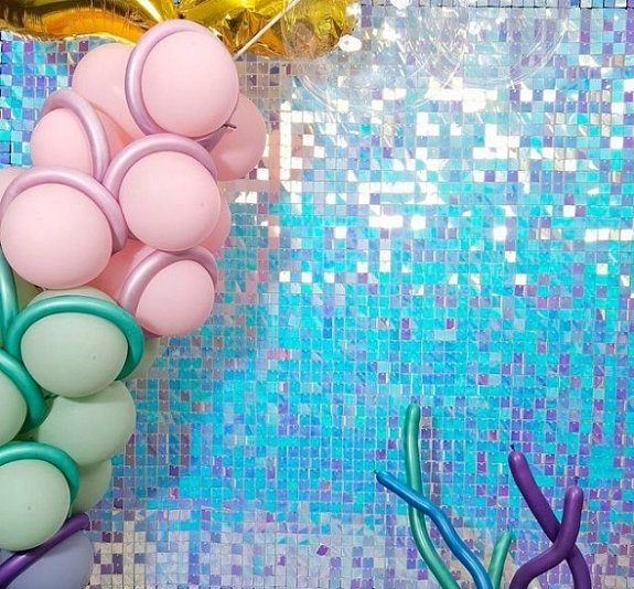 Пайетки голубой перламутр рис 1