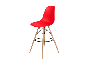 Стул барный Eames красный