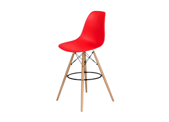 Стул барный Eames красный