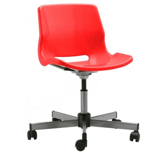 Стул пластиковый Snille красный рис 2