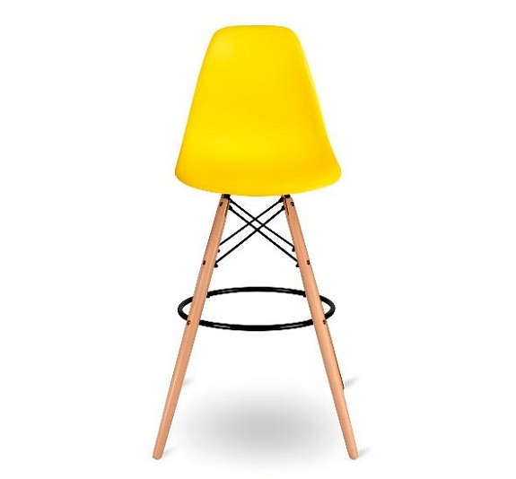 Стул барный Eames желтый рис 4