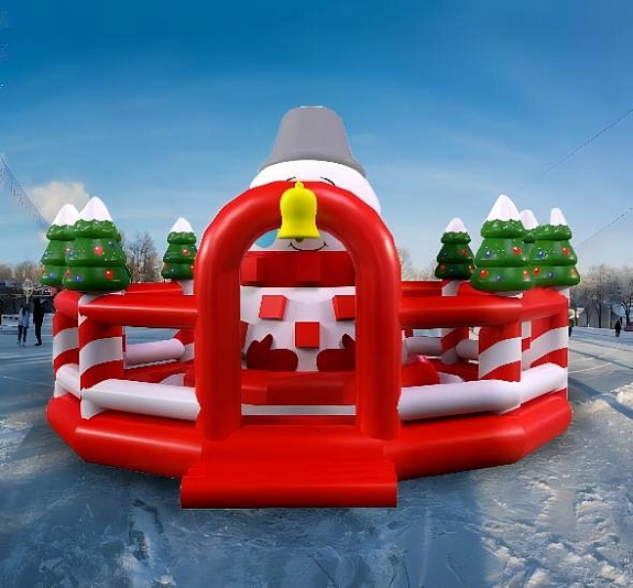 картинка Батут "Веселый снеговик" от компании Рент-Бери