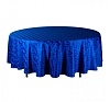 Скатерть круглая 3м синяя «Жаккард» рис 2