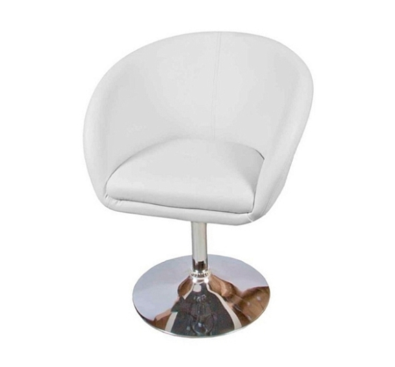 Стул барный Edisson белый рис 1